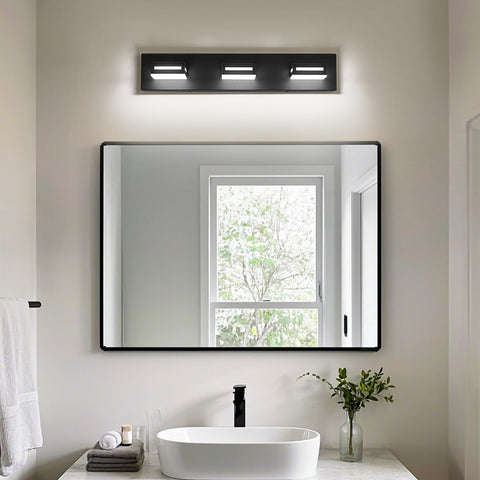Donrao over-mirror lighting fits square or round mirrors stylishly
