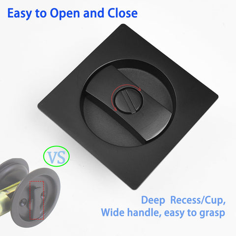 Dontay edge pull included for easy pocket door operation