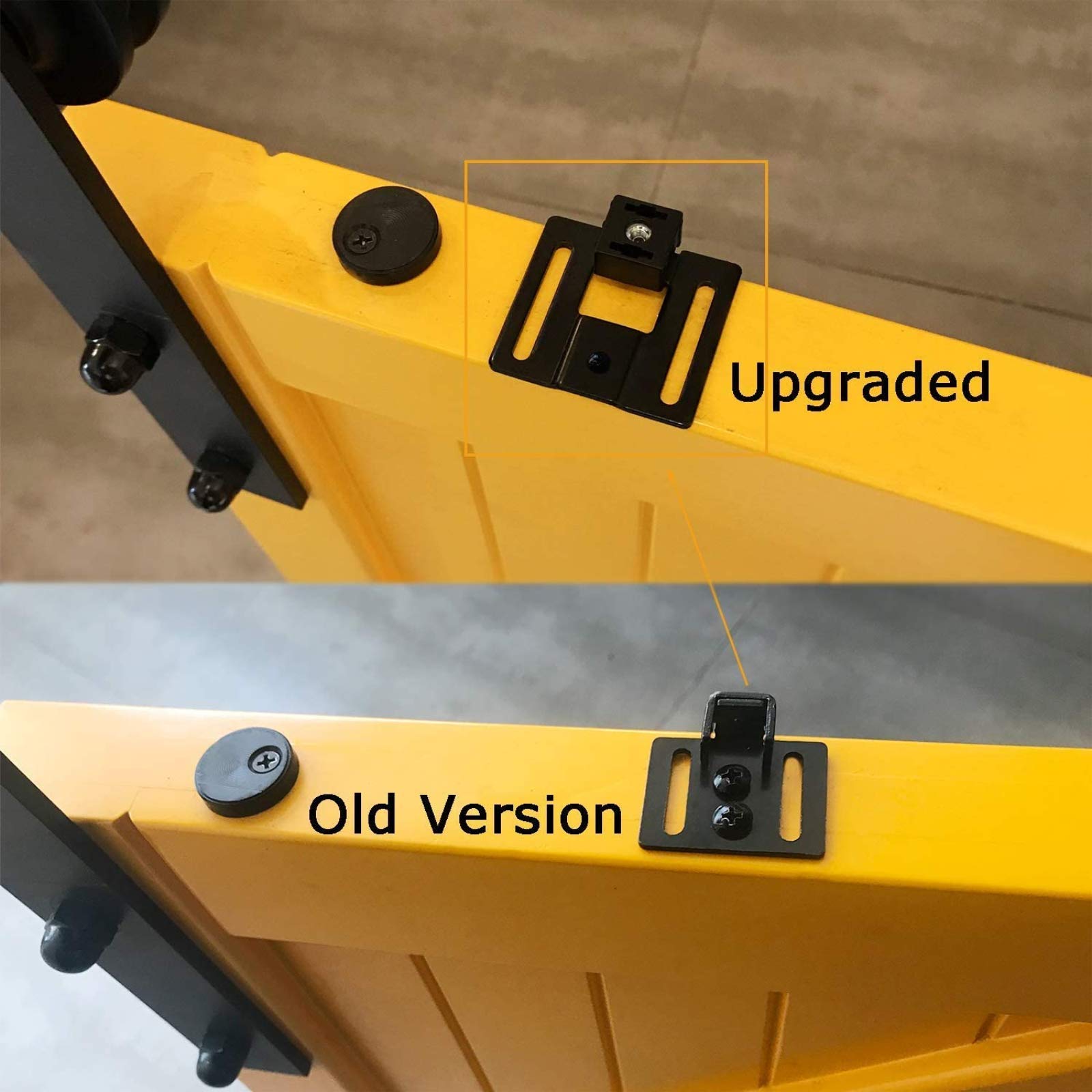 DonYoung S-shaped hooks set secures the mechanism to the track without tools.
