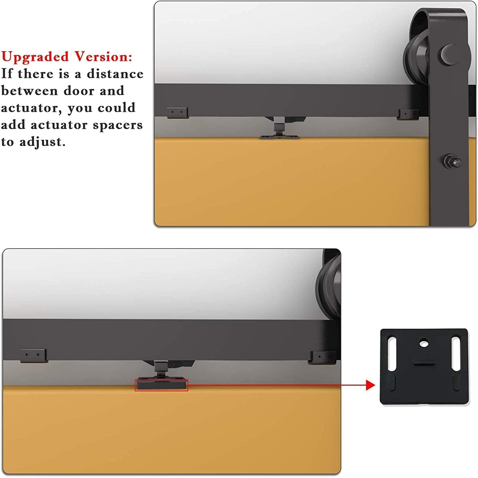 DonYoung 33–77 lb capacity fits common barn doors.