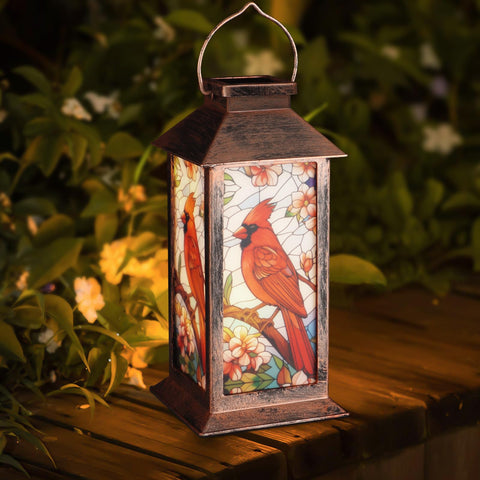 Cardinal motif adds color to pathways, lawns, and entryways