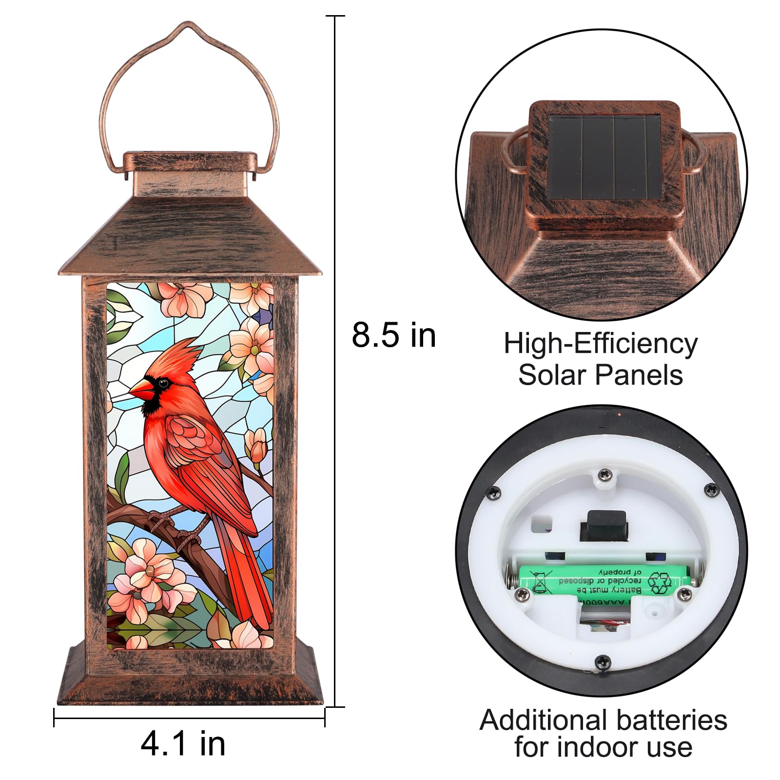 No cords needed; easy to hang on porch, fence, or tree