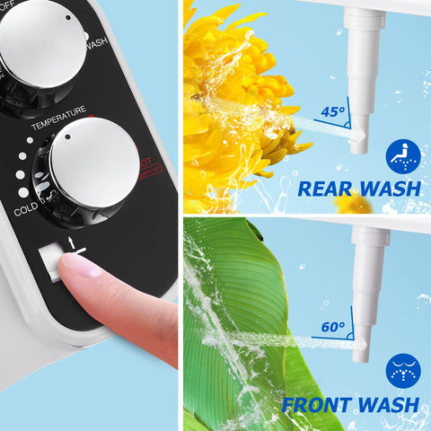 DooLv 360° self-cleaning nozzle retracting after use for hygiene