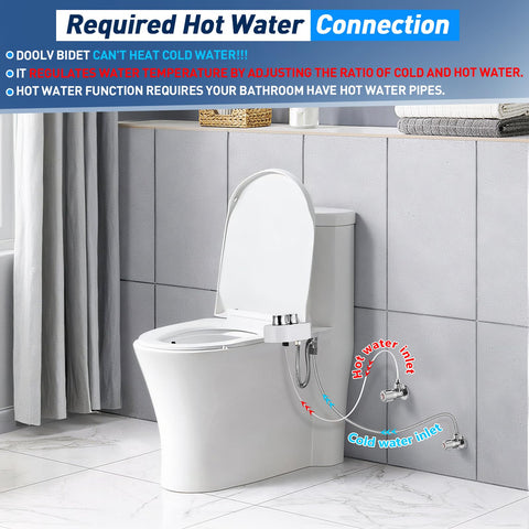DooLv adjustable water pressure and spray angle for comfort