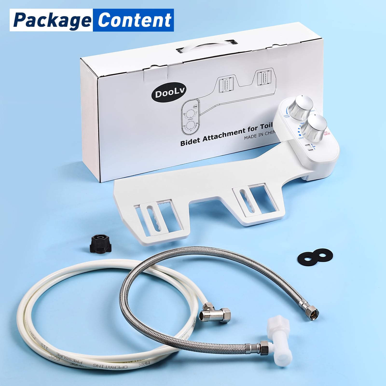 DooLv easy installation without a plumber on standard toilets