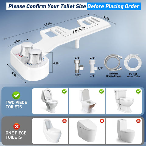 DooLv ultra slim non-electric seat attachment fits most toilets