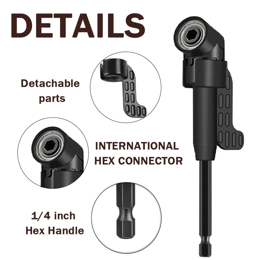 DOOOYU flexible drill bit extension reaches narrow areas like cabinets and appliances.