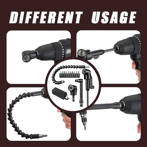 DOOOYU hex-shank drill bits adapter stabilizes bits during high-torque use.