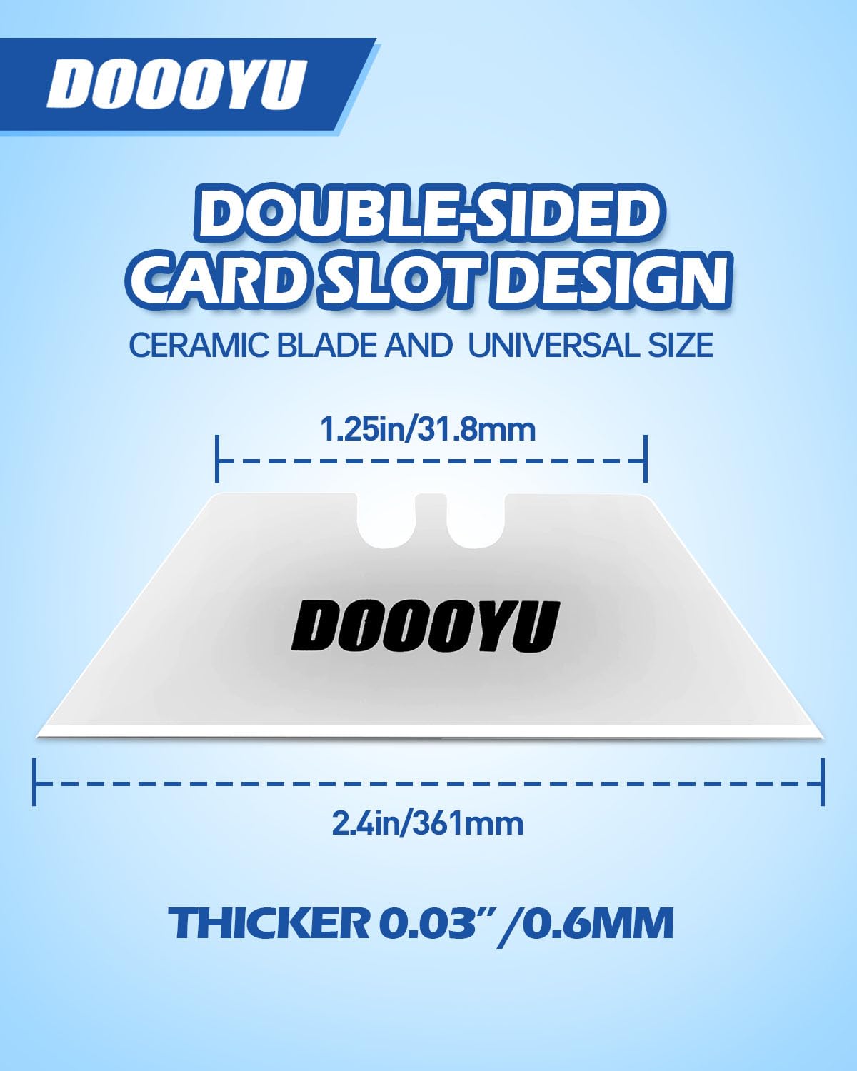 DOOOYU rust-proof blades resist moisture for reliable cutting in humid environments.