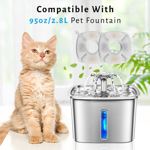 DOOOB cat fountain filter cotton layer captures debris for cleaner water