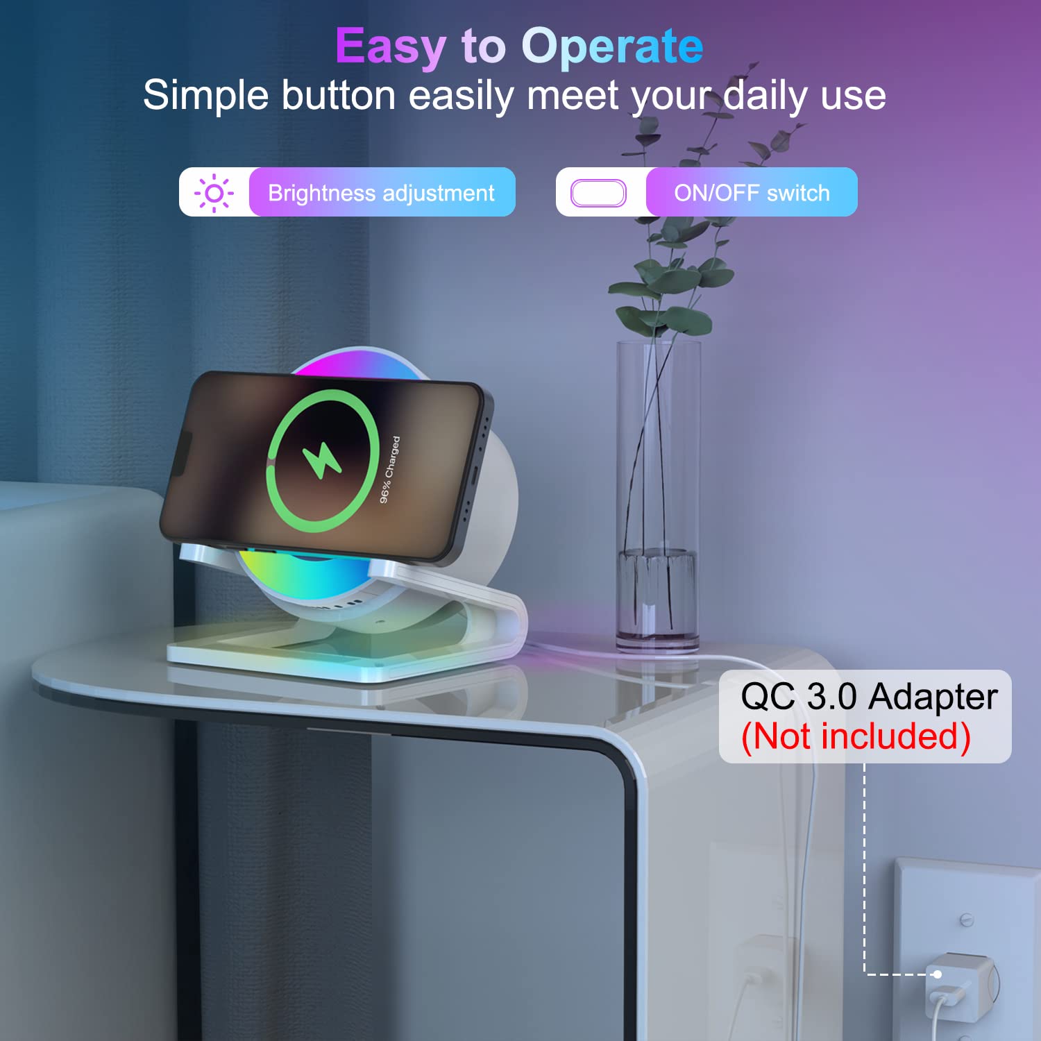doopo led desk lamp offering eye-friendly brightness levels for study or work
