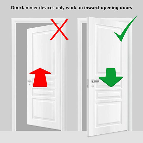 DoorJammer DJ3 supports doors up to 100 pounds.