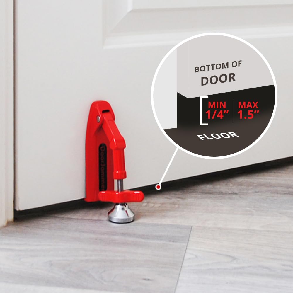 DoorJammer DJ3 spacer keyring included for proper fit.