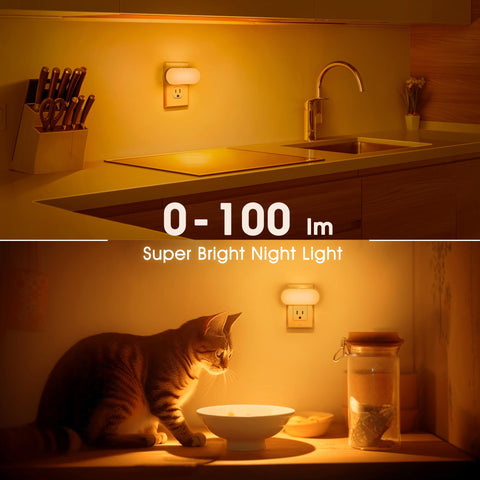 DORESshop Amber Night Light ideal for kids rooms with gentle guidance light