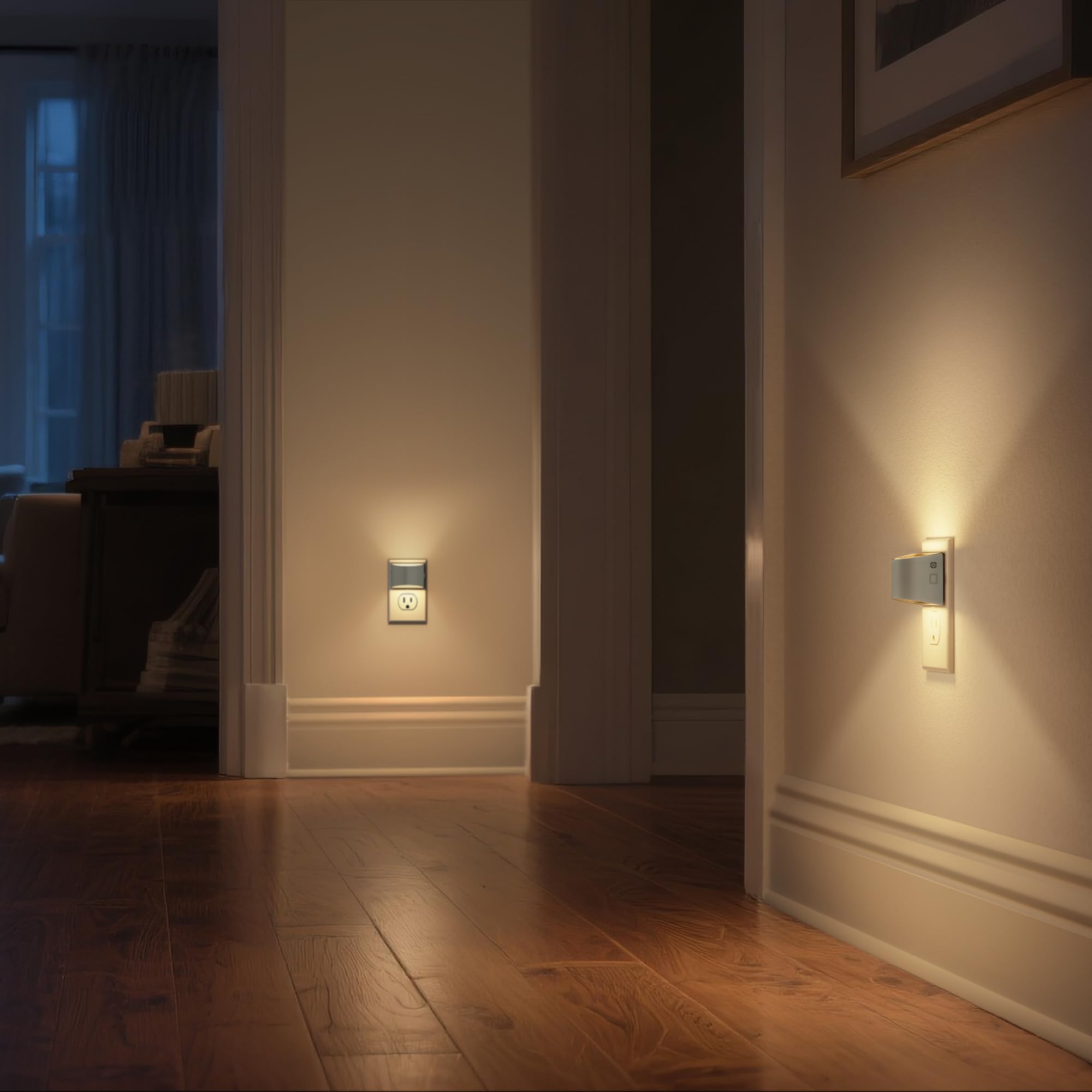 DORESshop night light suitable for bathrooms and kids rooms, dimmable