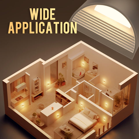 DORESshop night light for bedrooms and hallways, warm 3000K glow