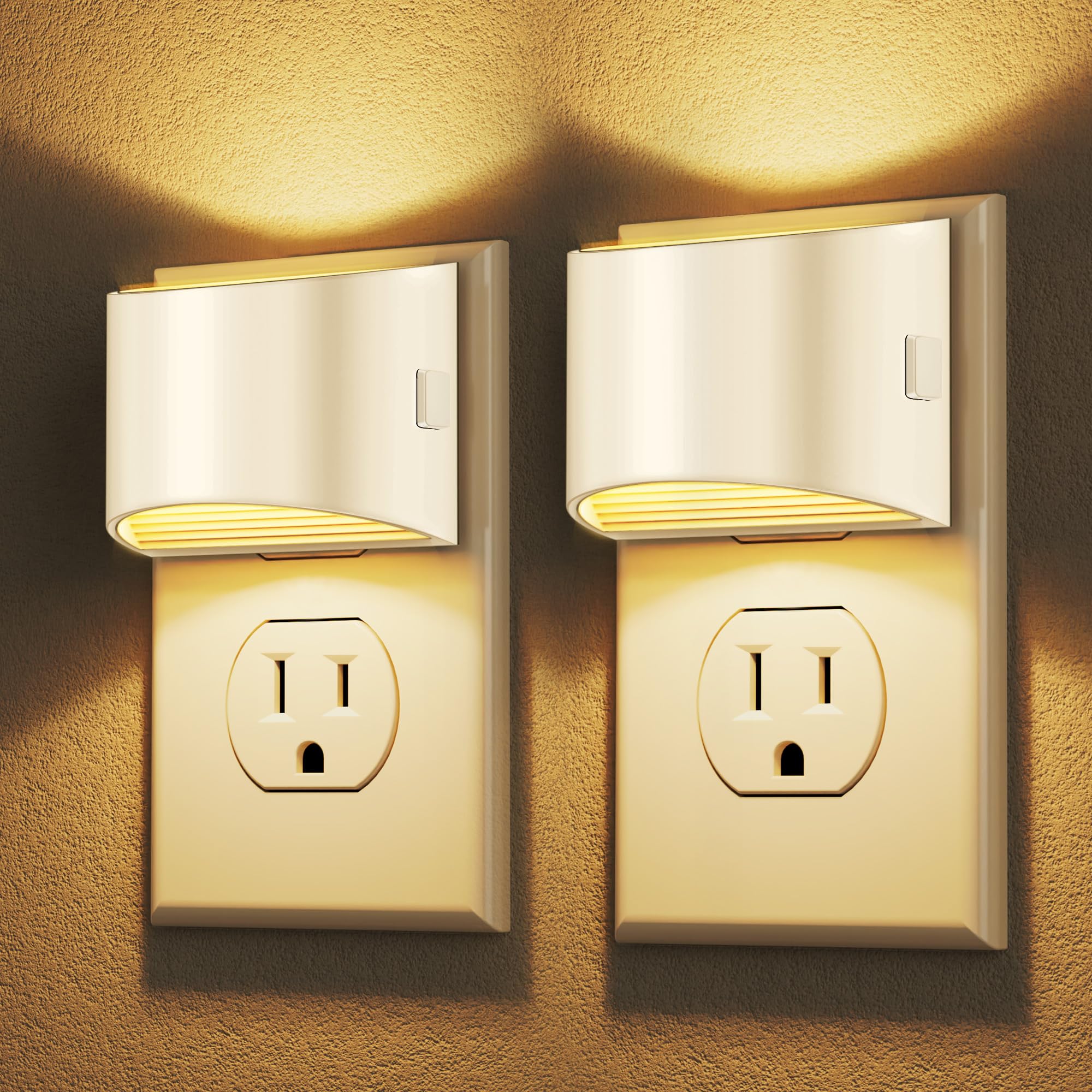 DORESshop LED night light compact wall plug brightens hallways safely.