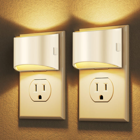 DORESshop LED night light compact wall plug brightens hallways safely.
