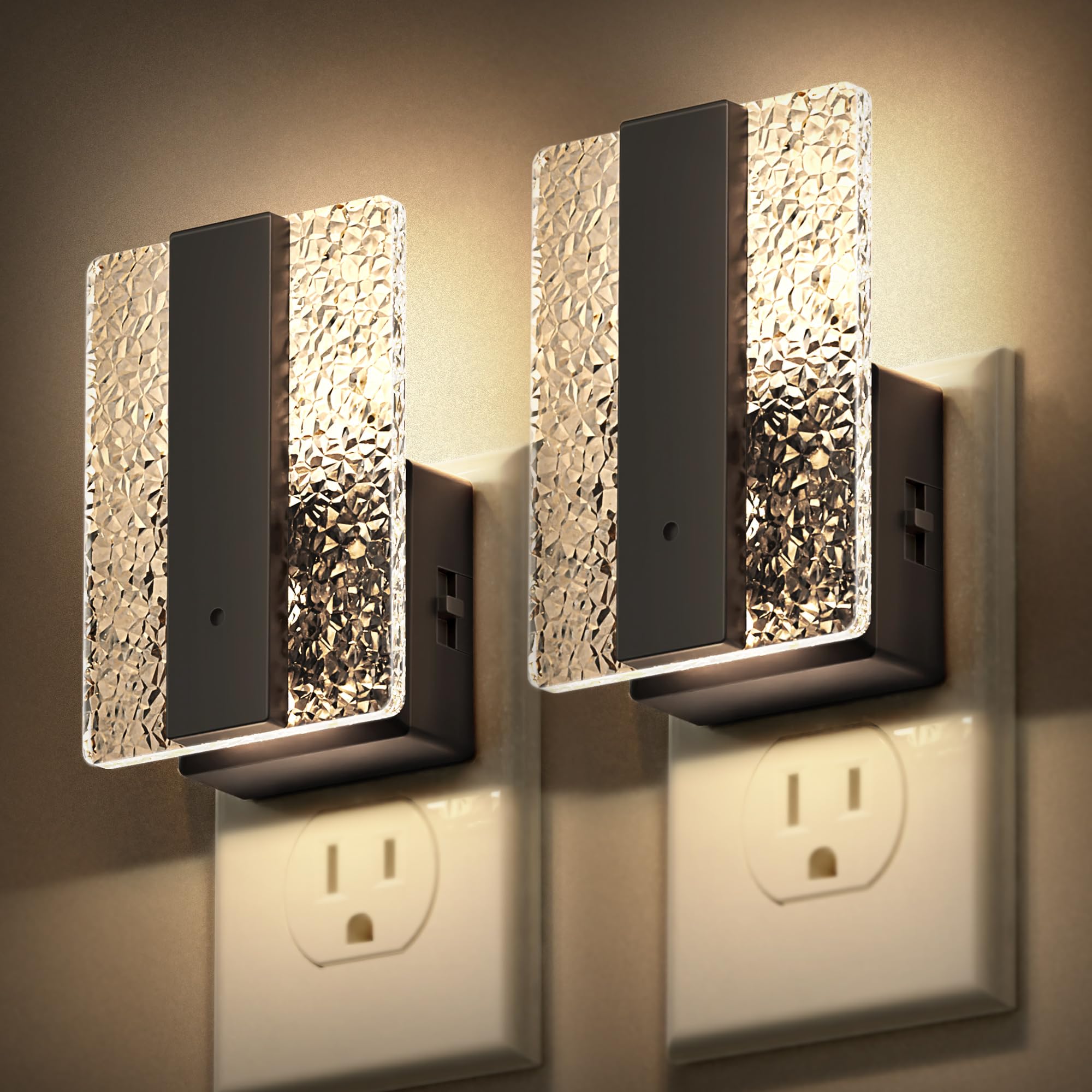 DORESshop LED night light wall 2-pack provides soft, even illumination for hallways.