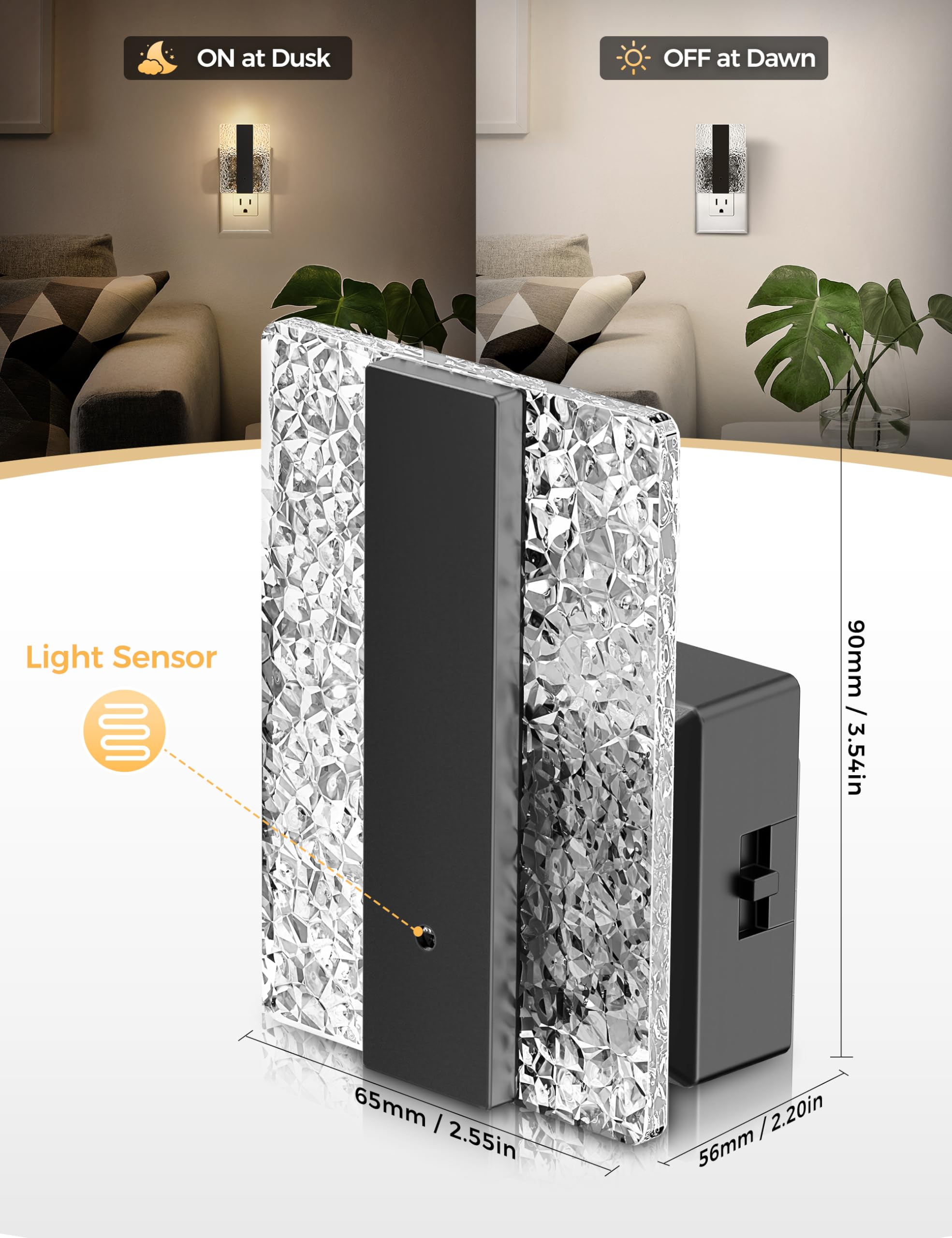 DORESshop night light with dimmable brightness lets you tailor glow for reading or nighttime calm.