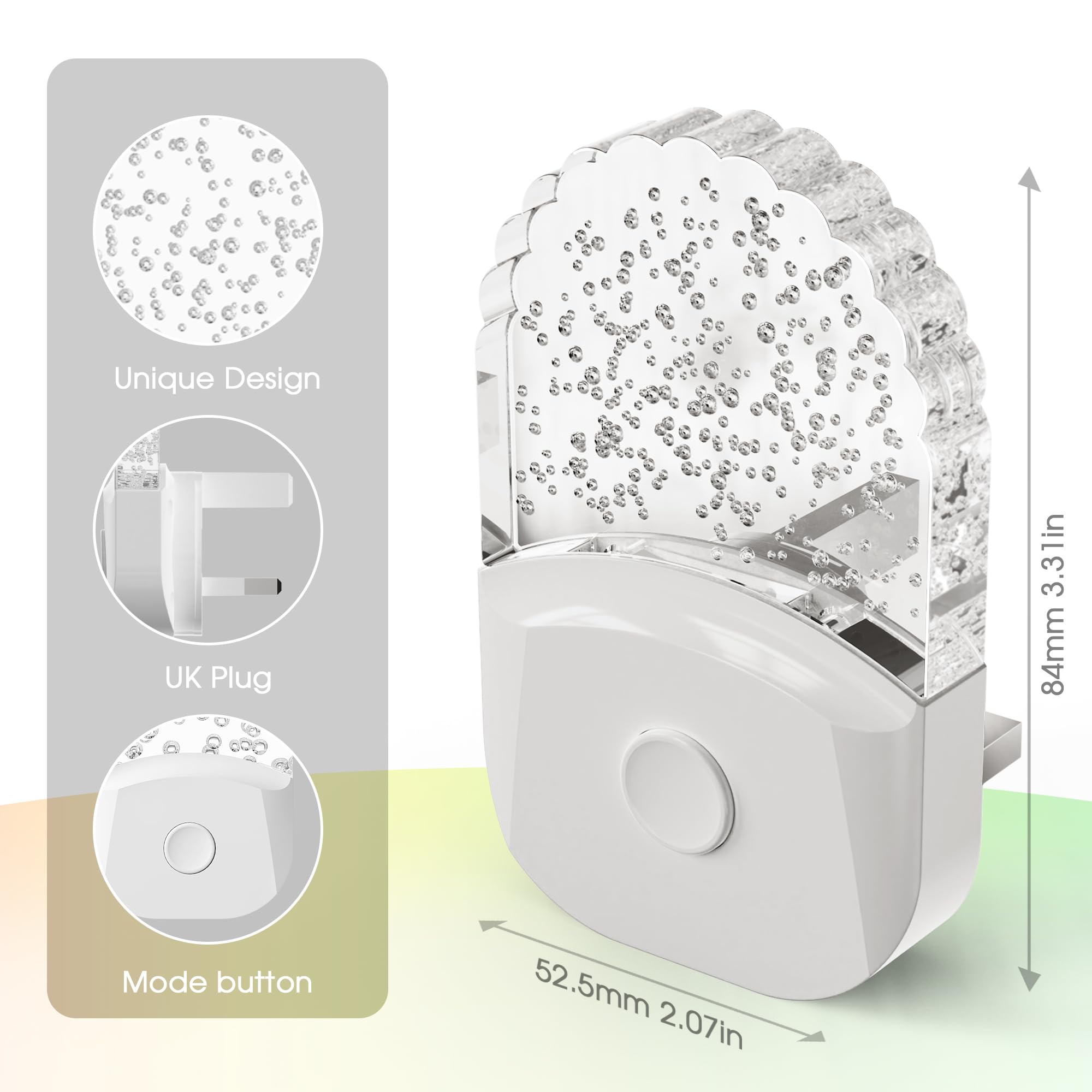 DORESshop US plug night light installs easily in most homes
