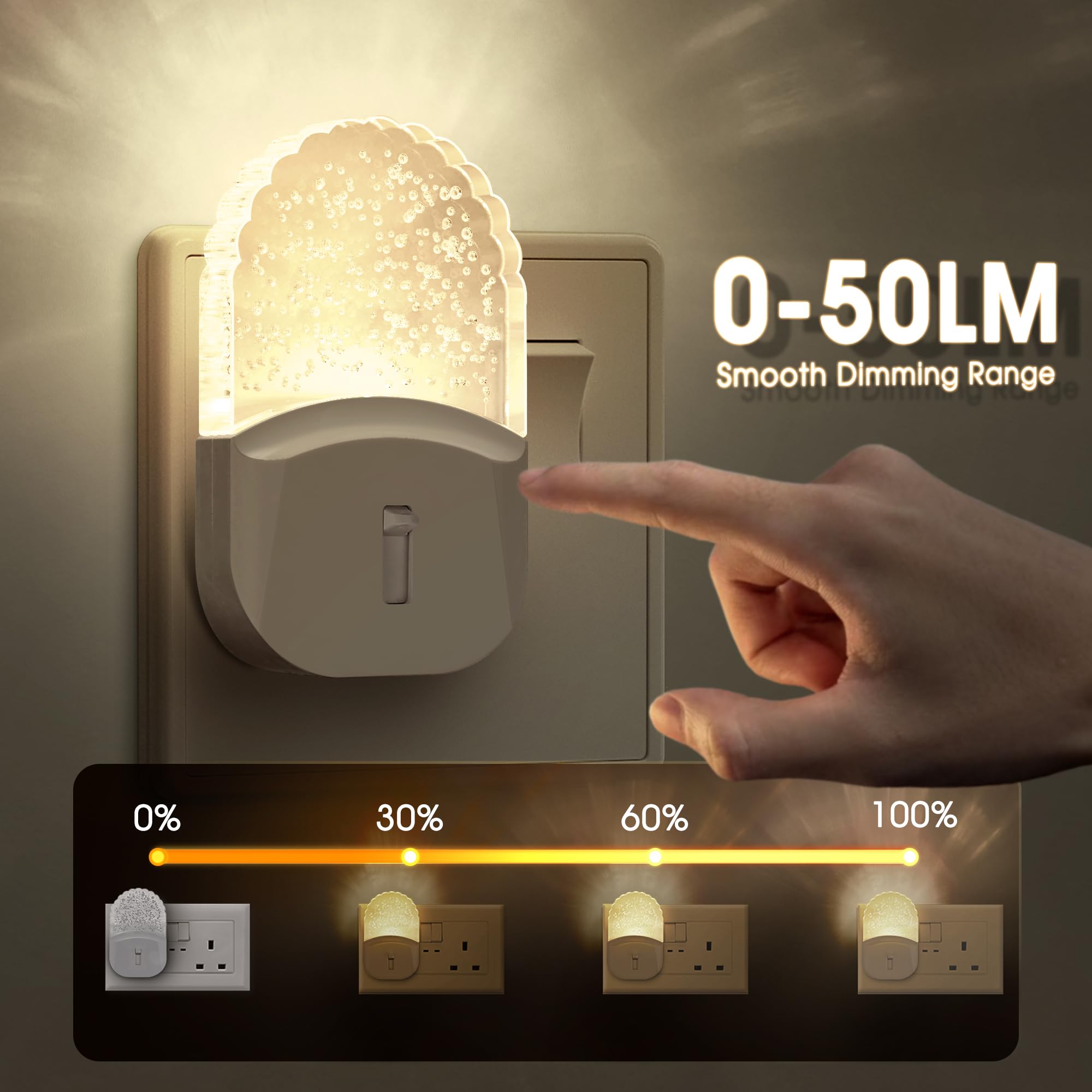 DORESshop adjustable brightness night light lets you tailor ambience.