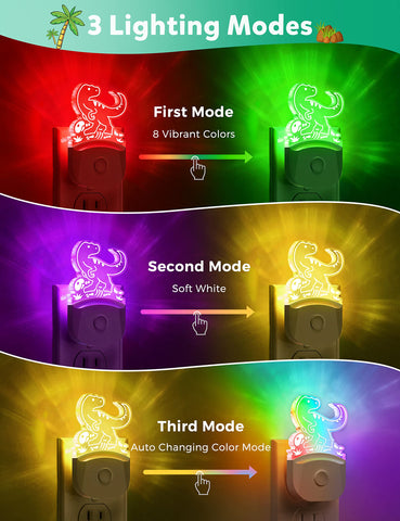 DORESshop color-changing night light cycles through eight colors for mood lighting