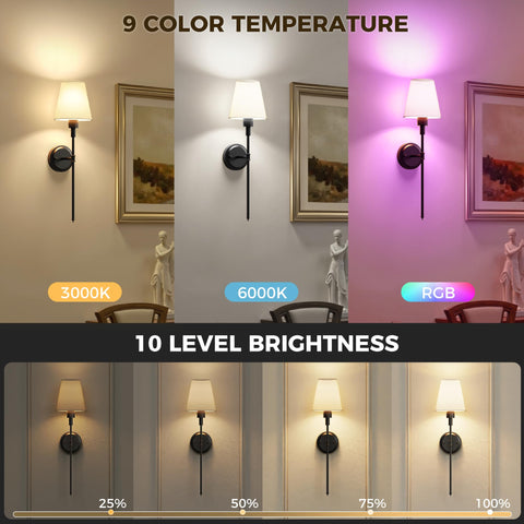 DORESshop color temperature and RGB options for customizable mood lighting.
