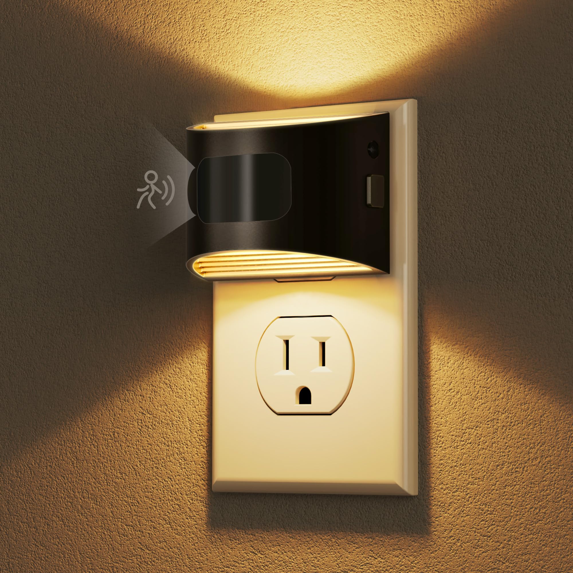 DORESshop wall-plug night light suitable for bedrooms and bathrooms.