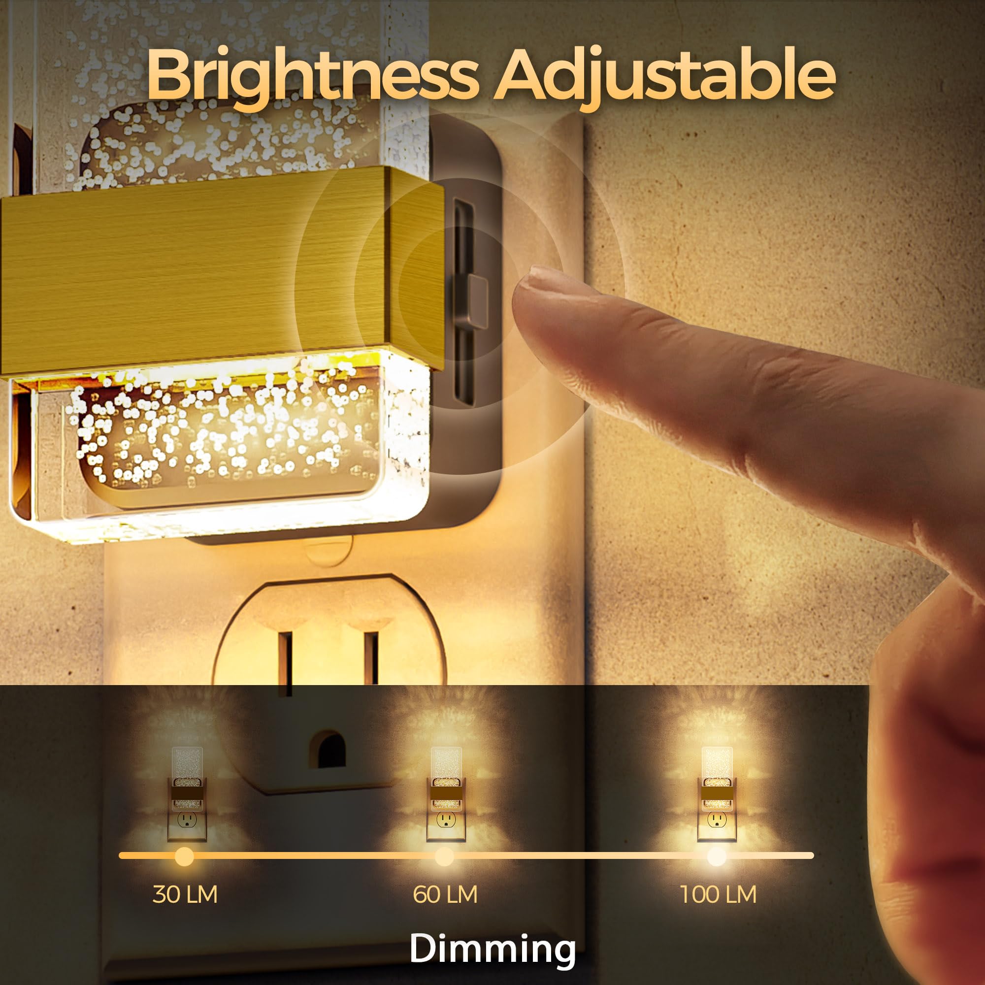DORESshop LED night light dimmable brightness for customizable glow