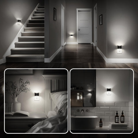 DORESshop night light suitable for bathroom, bedroom, hallways, and stairs.