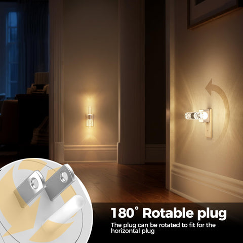 DORESshop night light features a 180-degree rotatable plug for flexible placement.