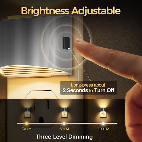 DORESshop night light with 3-level brightness offers flexible illumination.