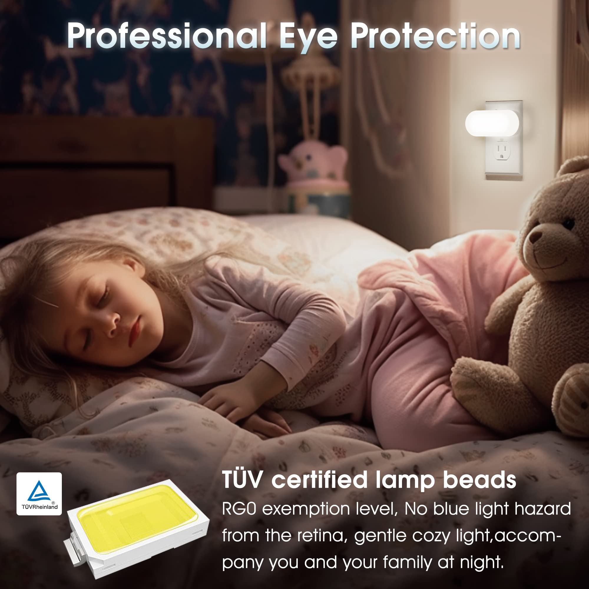 DORESshop Night Light dimmable brightness for nursery to hallway customization.