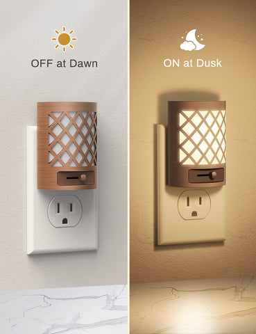 DORESshop night light with dusk-to-dawn sensor automatically lights spaces at night.