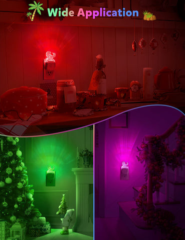 DORESshop plug-in wall night light saves energy with automatic sensing