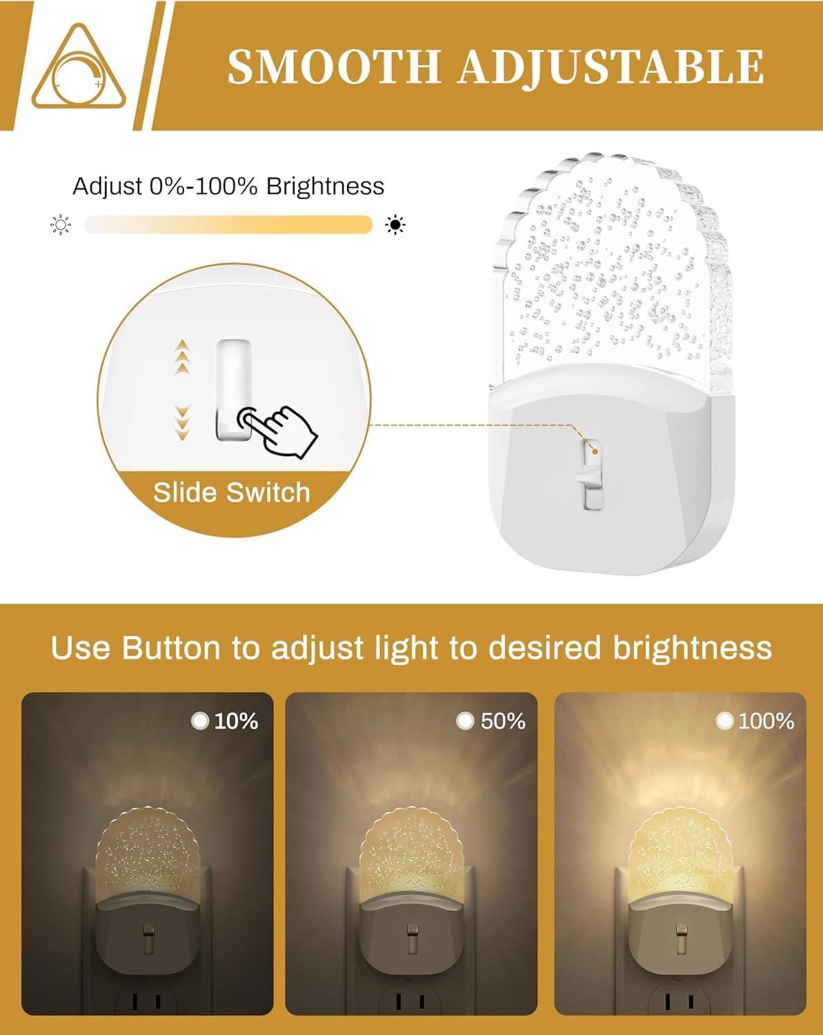 DORESshop warm 3000K night light creates calming ambience in nurseries.