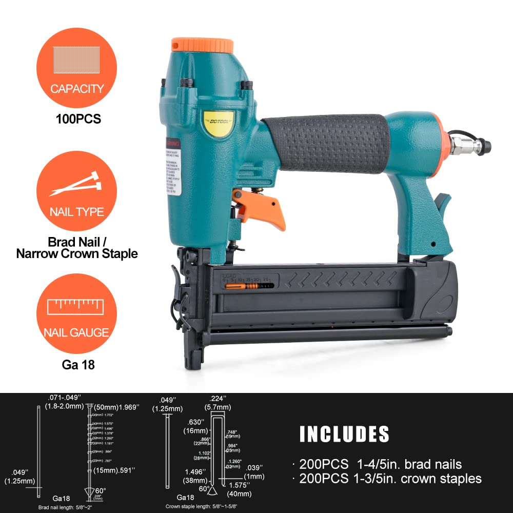 Dotool 18ga nails included for immediate use