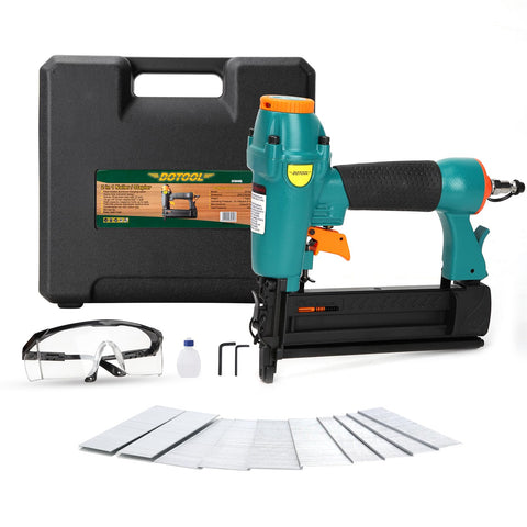 Dotool pneumatic brad nailer for clean joinery