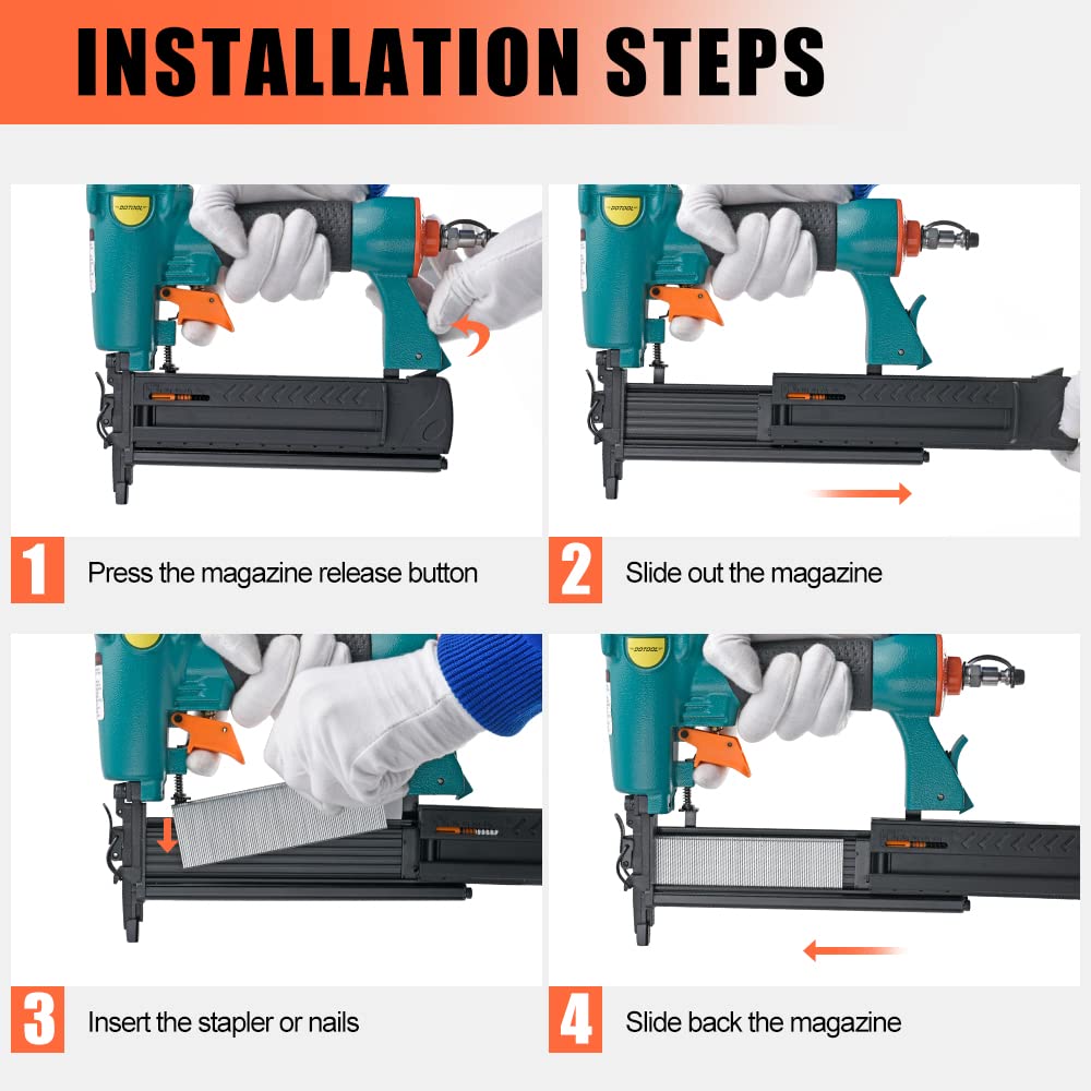 Dotool staples included for quick upholstery work