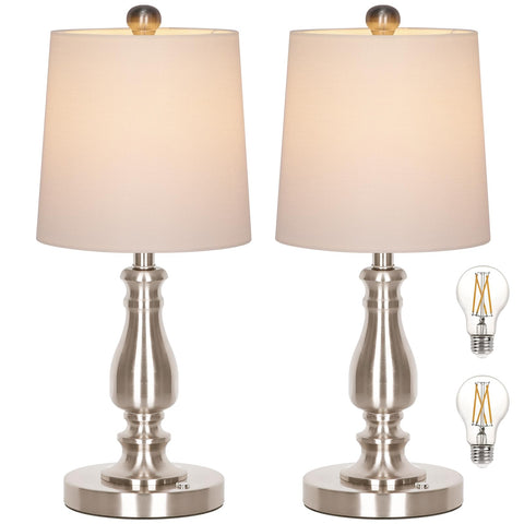 Dott Arts cordless lamp base close-up showing compact design for nightstands and desks