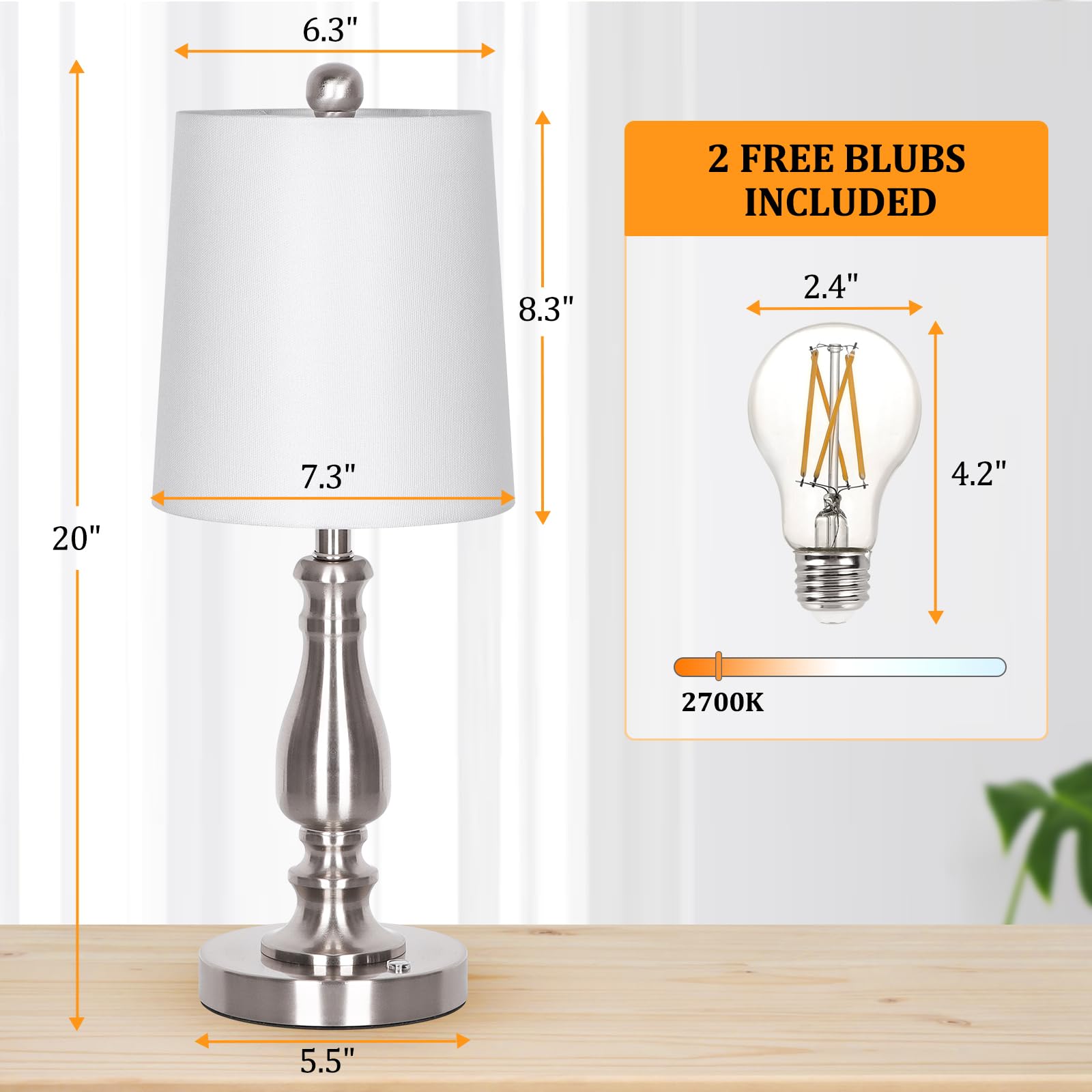 Dott Arts bedside-use lamp showing flexible lighting near the bed