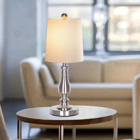 Dott Arts living room scene with two lamps and balanced lighting
