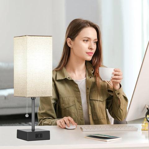 Dott Arts easy-assembly table lamp for quick setup