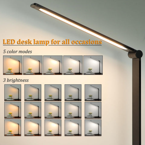 Dott Arts foldable LED desk lamp with flexible arm saves desk space