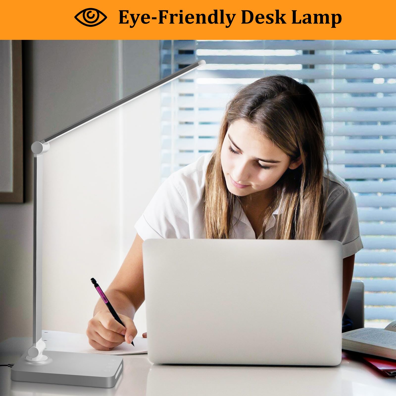 Dott Arts night light provides a gentle warm glow beside your bed.