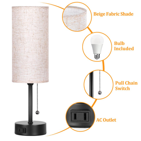 Dott Arts minimalist nightstand lamp fits modern decor.
