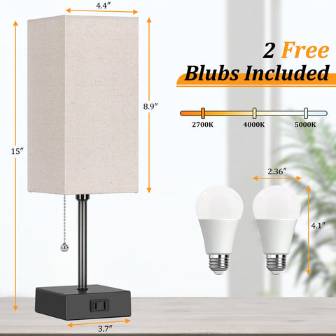Dott Arts non-flicker LED bulbs included reduce eye strain