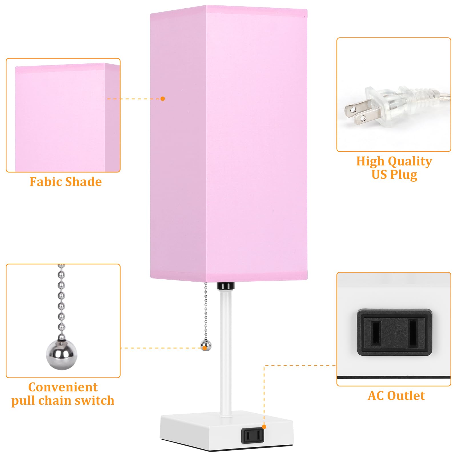 Dott Arts lamp displaying warm, soft, and daylight color options.