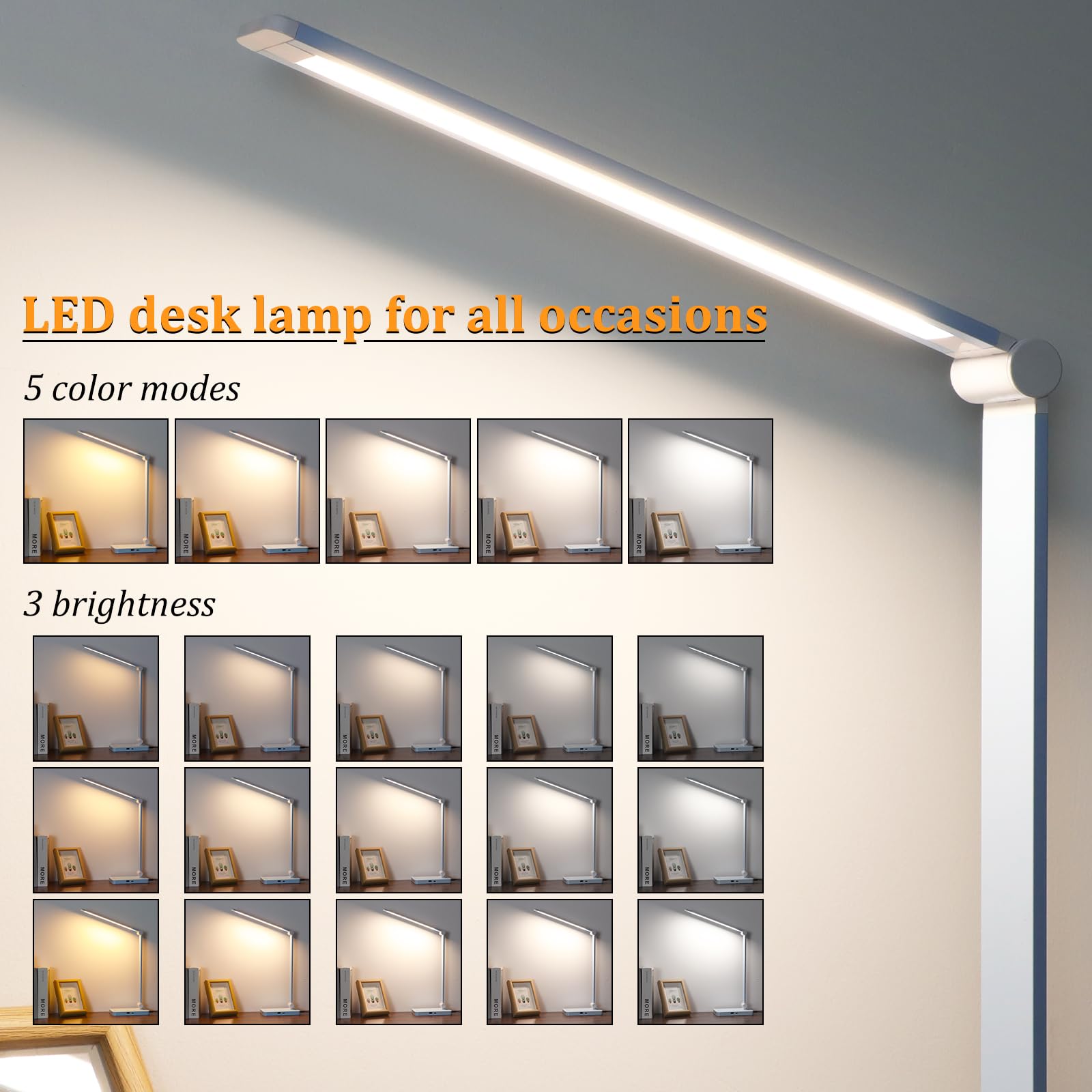 Dott Arts touch-controlled lamp showing color mode selection